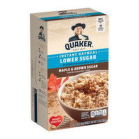 Quaker Instant Oats Lower Sugar Maple and Brown Sugar, 9.5 Ounce