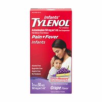 Tylenol Infants' Grape Flavor Pain and Fever Liquid, 1 Ounce