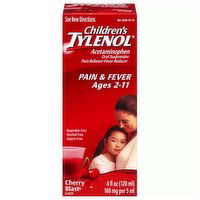 Children's Liquid Tylenol , Oral Suspension, Cherry, 4 Ounce