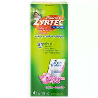 Zyrtec Children's Allergy Liquid, Bubble Gum Flavored, 4 Ounce