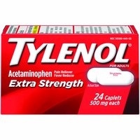 Tylenol Pain Reliever Caplets, Acetaminophen, Extra Strength, 24 Each