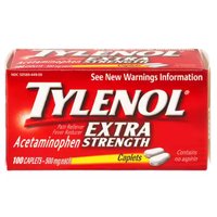 Tylenol Caplets, Extra Strength, 100 Each