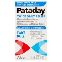 Pataday Twice Daily Relief, 5 Millilitre