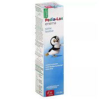 Pedia Lax Enema, Saline Laxative, 1 Each