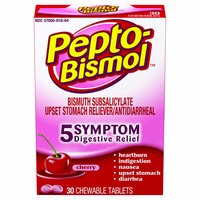 Pepto-Bismol Digestive Relief Chewable Tablets, 30 Each