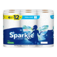 Sparkle Pick a Size White Paper Towels, 6 Each