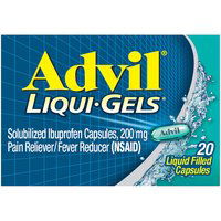 Advil Liqui-Gels Capsules, Ibuprofen, 20 Each