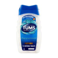 Tums Peppermint Ultra Strength 1000 Chewable Tablets, 72 Each