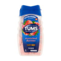 Tums Assorted Berries Ultra Strength 1000 Chewable Tablets, 72 Each