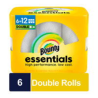 Bounty Essentials Select-a-Size Double Rolls, 6 Each