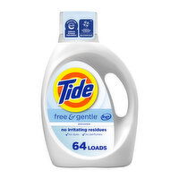Tide Liquid HE Free & Gentle 64ld, 84 Ounce