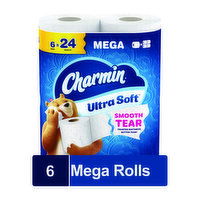Charmin Ultra Soft 6 Mega Rolls, 6 Each