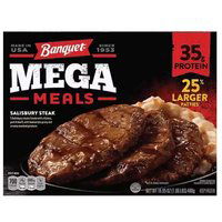 Banquet Mega Meals, Salisbury Steak, 16.95 Ounce