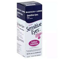 Bausch & Lomb Sensitive Eyes Saline Solution, 12 Ounce