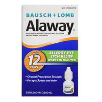 Bausch + Lomb Alaway Antihistamine Eye Drops, 0.34 Ounce