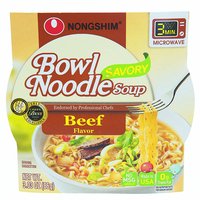 Nongshim Bowl Noodle Soup, Beef , 3.03 Ounce