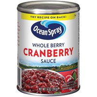 Ocean Spray Whole Cranberry Sauce, 14 Ounce