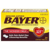 Bayer Genuine Aspirin Coated Tablets, 24 Each