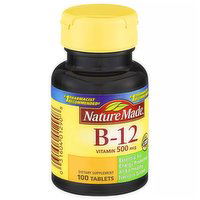 Nature Made B12 Vitamin Tabelts (100 Count), 100 Each