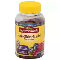 Nature Made Hair, Skin & Nails Gummies, Mixed Berry, 90 Each