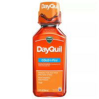 Dayquil Cold & Flu Relief Liquid, Daytime,  Original, 12 Ounce