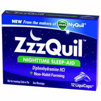 Zzzquil Nighttime Sleep-Aid Liquicaps, 12 Each