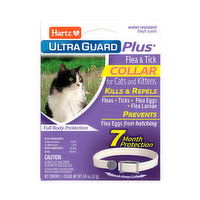 Hartz Ultra Guard Plus Flea & Tick Collar For Cats & Kittens, White, 1 Each