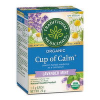 Traditional Medicinals Herbal Tea, Organic Cup of Calm, 16 Each