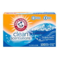 Arm & Hammer Dryer Sheet, Purifying Waters, 100 Each