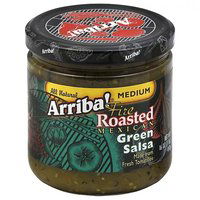 Arriba! Green Fire Roasted Mexican Medium Salsa, 16 Ounce