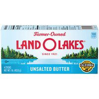 Land O'Lakes Butter, Unsalted, 16 Ounce