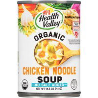 Healthy Valley Soup, Chicken Noodle, No Salt Added, 14.5 Ounce