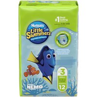 Huggies Little Swimmers Disposable Swimpants, Size S (16-26 lbs.), Disney, 12 Each