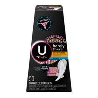 U By Kotex Barely There Thong Pantiliners, 50 Each