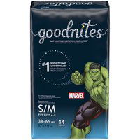 Goodnites Bedtime Underwear for Boys, Small-Medium, 14 Each