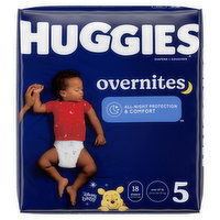 Huggies Overnite Diaper Sz 5, 18 Each