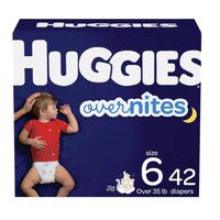 Huggies Overnite Diapers Jumbo, Size 6, 15 Each