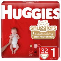 Huggies Little Snugglers Jumbo Size 1, 32 Each