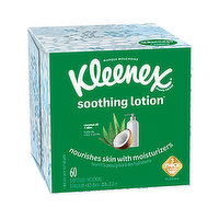 Kleenex Lotion Face Tissue Upright Box, 60 Each