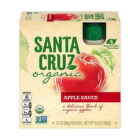 Santa Cruz Apple Sauce Pouch, 12.8 Ounce