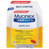 Mucinex Fm Caplets Cold & Flu, 20 Each