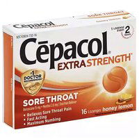 Cepacol Extra Strength Sore Throat Lozenges, Honey Lemon, 16 Each