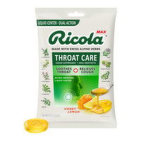 Ricola Max Throat Care Honey Lemon Drops, 34 Each