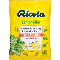 Ricola Herb Throat Drops, Lemon Mint , 18 Each