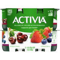 Activia Probiotic Yogurt, Cherry & Berry, 48 Ounce