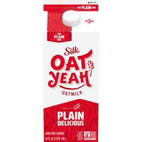 Silk Oat Yeah Oatmilk, Plain, 64 Ounce