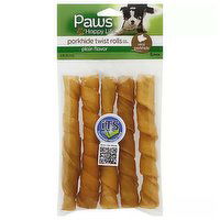 Paws Pork Rawhide Twist, 5 Each