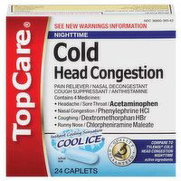 TopCare Pe Cold Nite Time Cap, 24 Each