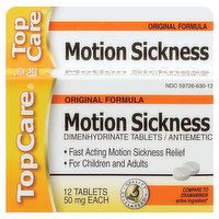 TopCare Motion Sickness Tab, 12 Each