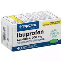TopCare Ibuprofen Liquid Softgels, 200 mg, 40 Each